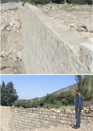 ‌اتمام عملیات اجرایی دیواره حفاظتی رودخانه قره چای