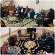 دیدار مدیرعامل شرکت آب منطقه ای گلستان با خانواده شهیدان والا مقام نوروز علی آیدانی و اسماعیل آئین