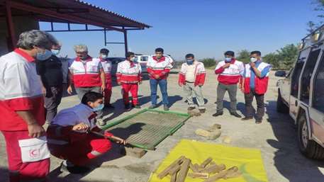 برگزاری دوره تخصصی جست و جو نجات در آوار در هلال احمر مینودشت و گالیکش