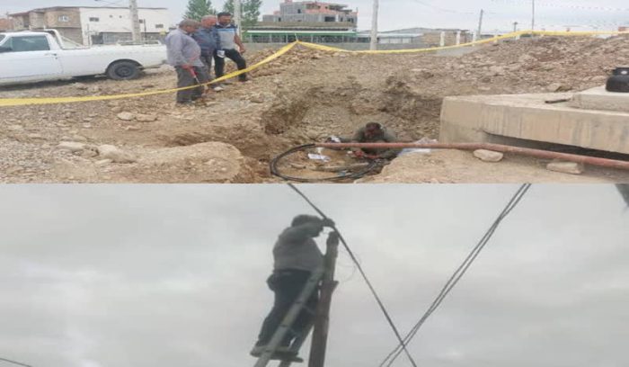 بازسازی شبکه مخابرات در دو منطقه شهرستان آق قلا