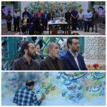 اجرای زنده نقاشی خط در آستان مقدس امامزاده عبدالله گرگان