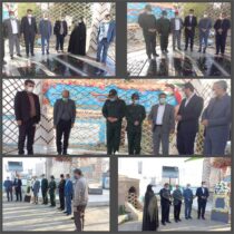 ادای احترام «محمد رعیت» به شهدای خوشنام شهرستان آزادشهر