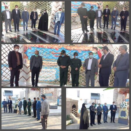 ادای احترام «محمد رعیت» به شهدای خوشنام شهرستان آزادشهر