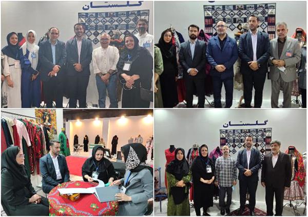 بازدید جمعی از مسئولان کشوری از غرفه گلستان در نمایشگاه ایران ویژند