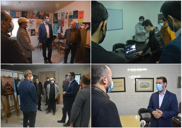 بازدید «محمد رعیت» از سرای انجمن های هنری گلستان