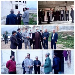 بازدید مدیر کل فرهنگ و ارشاد اسلامی گلستان از پروژه در حال ساخت مجتمع فرهنگی هنری خان ببین