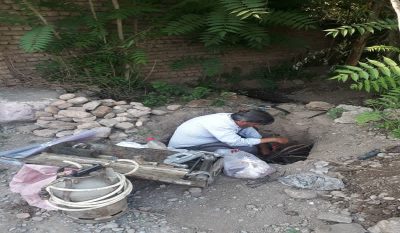 بازسازی شبکه کابل مخابرات در روستای عباس آباد
