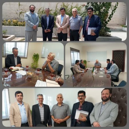 نشست مهندس حسنی، سرپرست دانشگاه ملی مهارت استان گلستان و هیات همراه با مهندس برزین مدیرعامل شرکت آجر ماشینی پی دژ گرگان