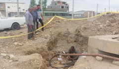 توسعه فیبر مخابرات در مسیر شهرک صنعتی گنبد