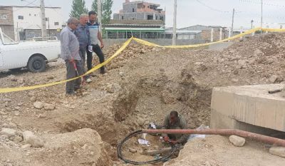 توسعه فیبر مخابرات در مسیر شهرک صنعتی گنبد