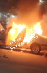 مهار آتش سوزی خودرو پژو پارس در گلبرگ پنجم توسط آتش نشانان گرگان