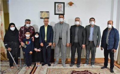 دیدار و عیادت «محمد رعیت» با زوج رسانه ای در شهرستان گرگان