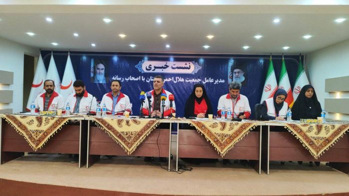 نشست خبری مدیرعامل جمعیت هلال‌احمر گلستان با اصحاب رسانه به مناسبت هفته هلال‌احمر