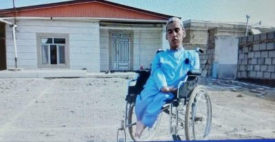 جوان معلول جسمی_حرکتی قاری و حافظ کل قرآن کریم در روستای بی بی شیروان گنبد صاحب خانه می شود