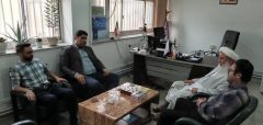 دیدار رییس مخابرات گمیشان با بخشدار مرکزی این شهرستان