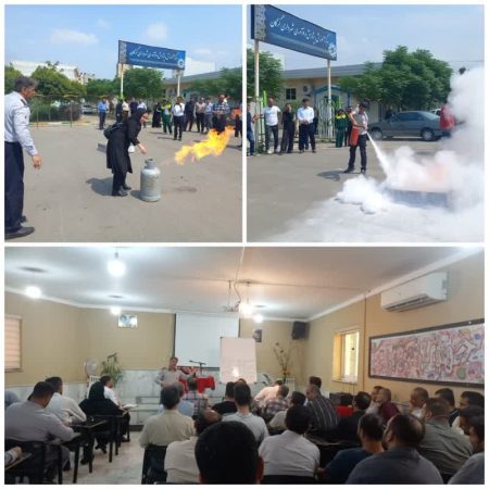دوره آموزش اطفاء حریق برای کارکنان شهرداری برگزار شد