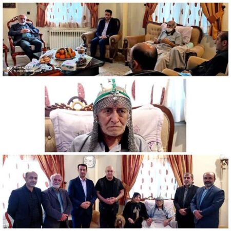 عیادت از «نورمحمد اسکندری»پیشکسوت تعزیه ی گلستان