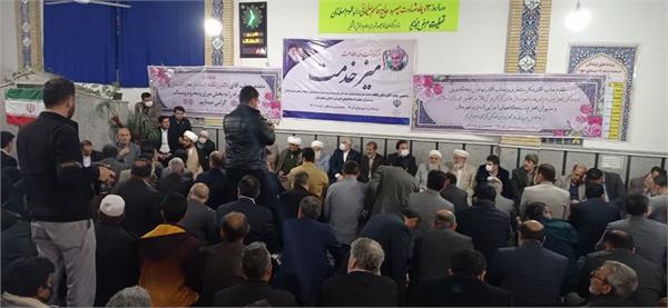محمد رعیت با کاروان خدمت در شهر انبارالوم بخش وشمگیر شهرستان آق قلا همراه شد