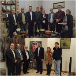 «محمد رعیت» به دیدار خانواده ی هنرمندان پیشکسوت فقید «عطاالله صفر پور» و «محمد هادی نامور راد» رفت