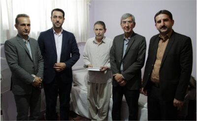 محمد رعیت به عیادت «عاشوربردی اتک پور» فعال رسانه ای ترکمن رفت