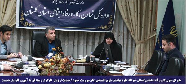 مدیرکل تعاون،کار و رفاه اجتماعی گلستان : حمایت از زنان کارگر در زمینه فرزند آوری و افزایش جمعیت