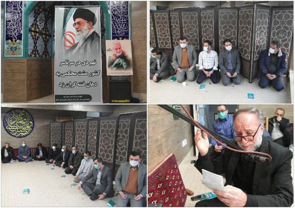 مراسم سوگواری ایام فاطمیه و ادای احترام به سردار دل ها برگزار می شود