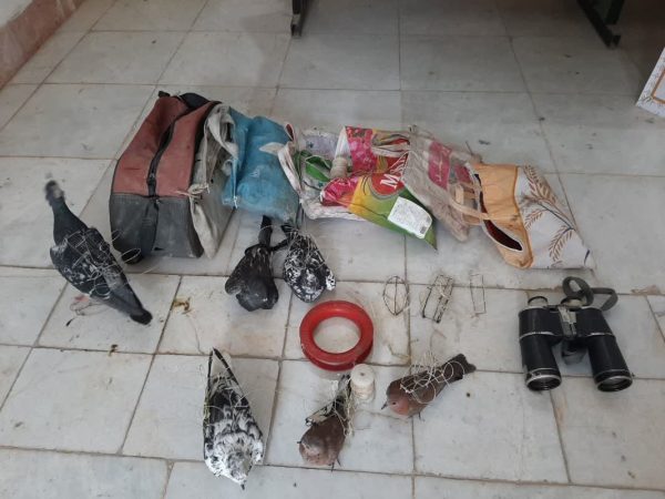کشف و ضبط ادوات صید پرندگان شکاری در بندرترکمن