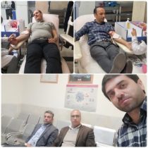 اهدای خون همکاران شرکت آب منطقه‌ای استان به مناسبت ماه مبارک رمضان