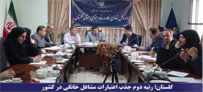 گلستان؛ رتبه دوم جذب اعتبارات مشاغل خانگی در کشور
